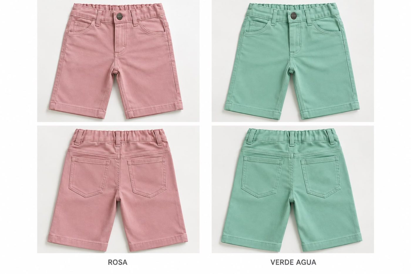 Bermuda de jean de colores
