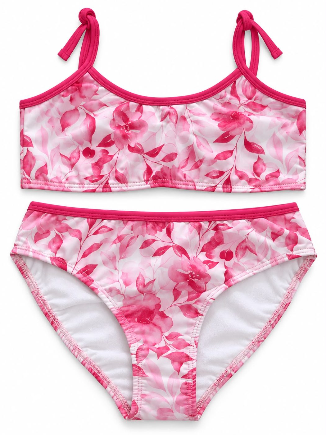 Bikini con efecto aquarella floreada
