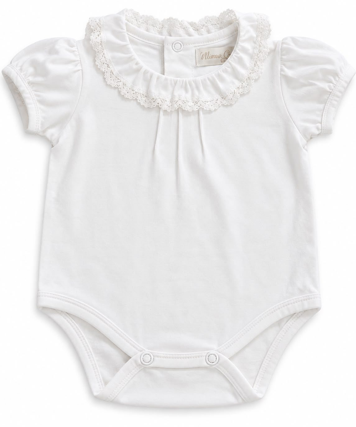 Body blanco con cuello puntillas