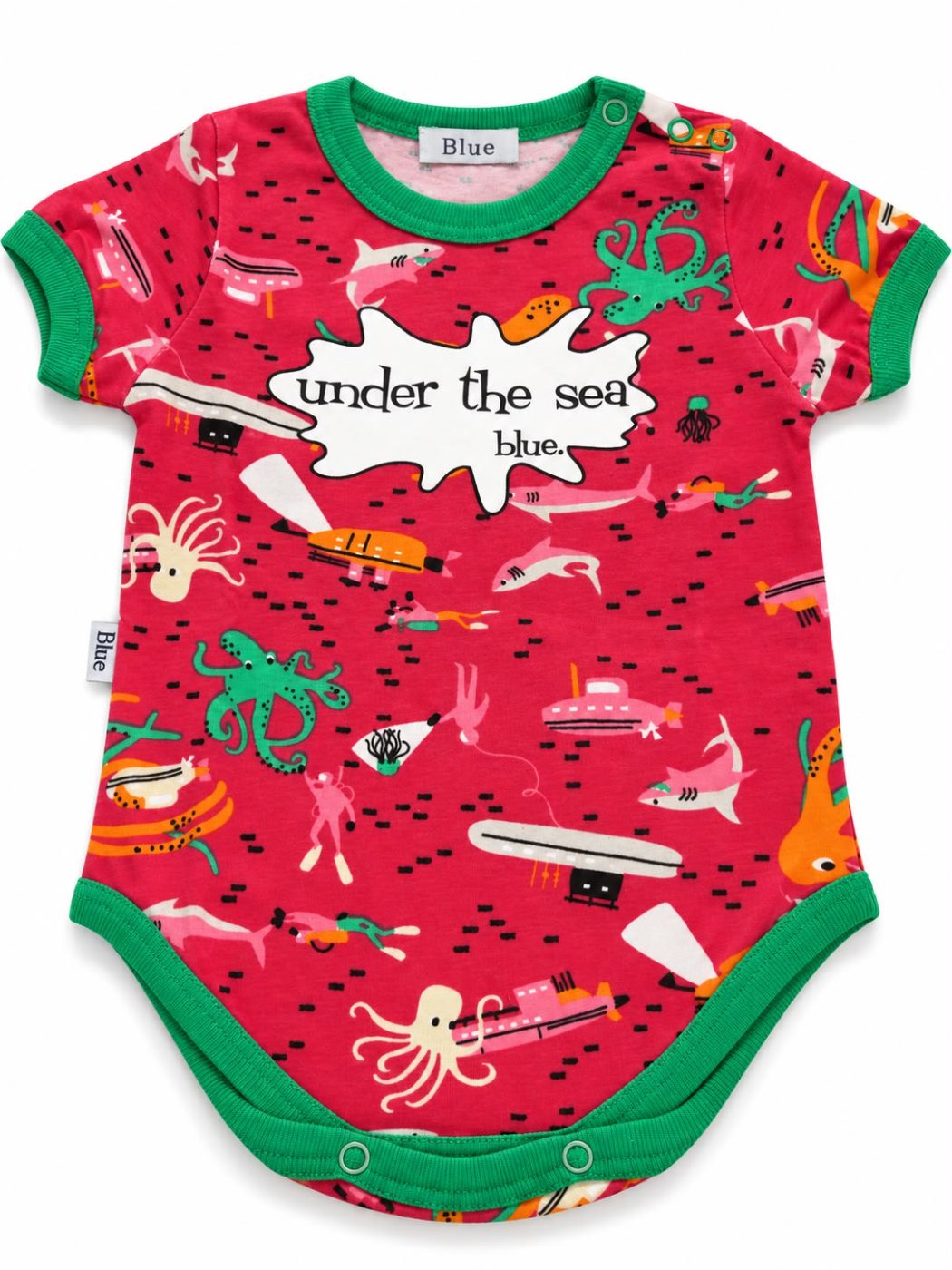 body estampado rojo con verde