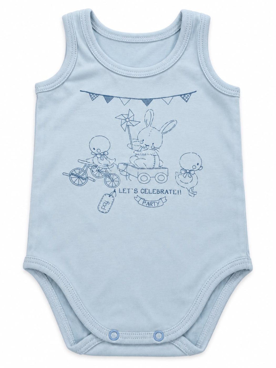 Body musculosa Celste con estampa