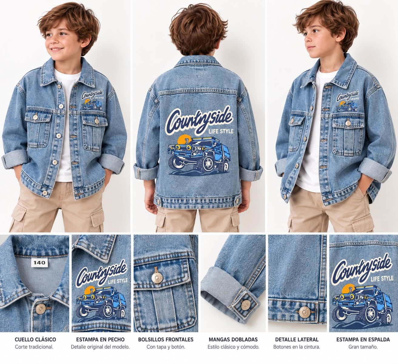 Campera estampada de Jean