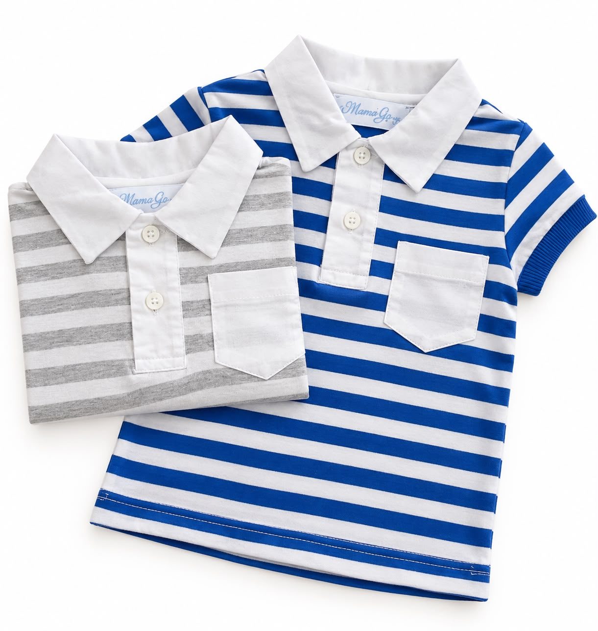 Chomba cuello camisa a rayas