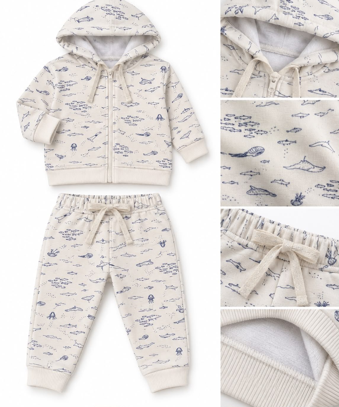 Conjunto de algodón elástizado MAR