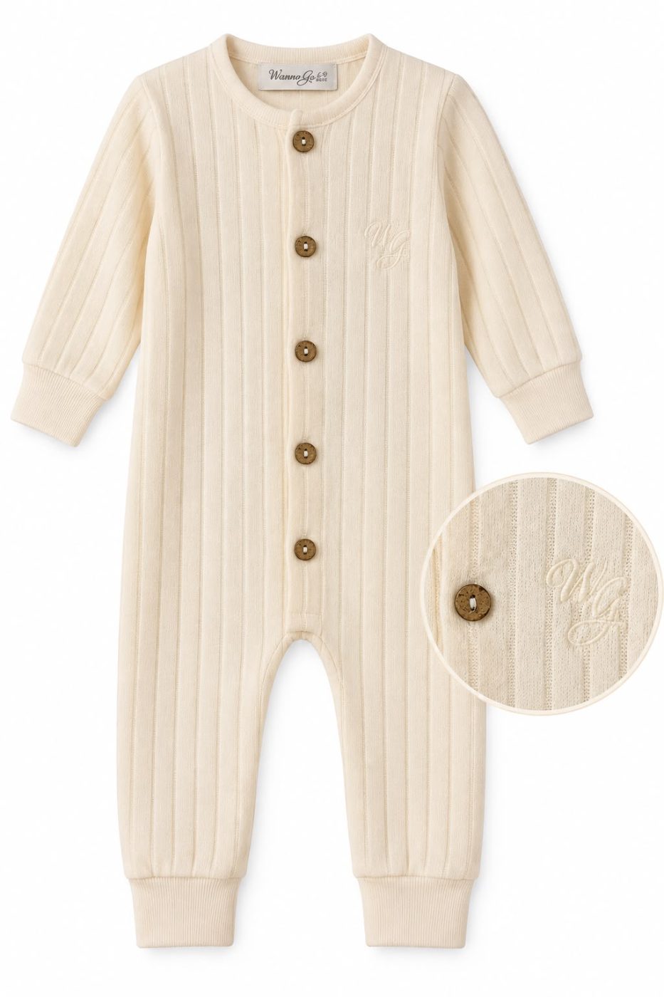 Enterito natural de hilo. Unisex
