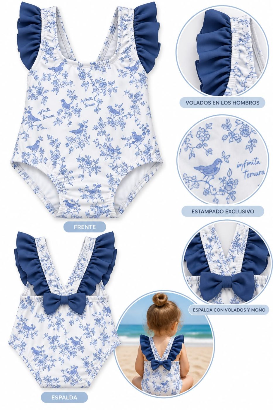 malla fondo blanco con azul