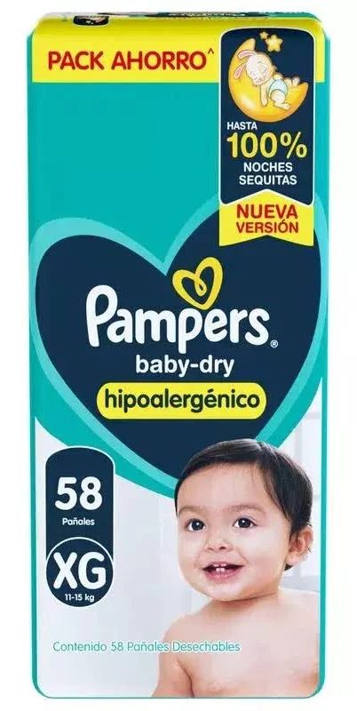 Pampers Baby-Dry XG (x58)