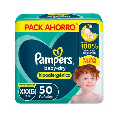 Pampers babydry XXXG(50)