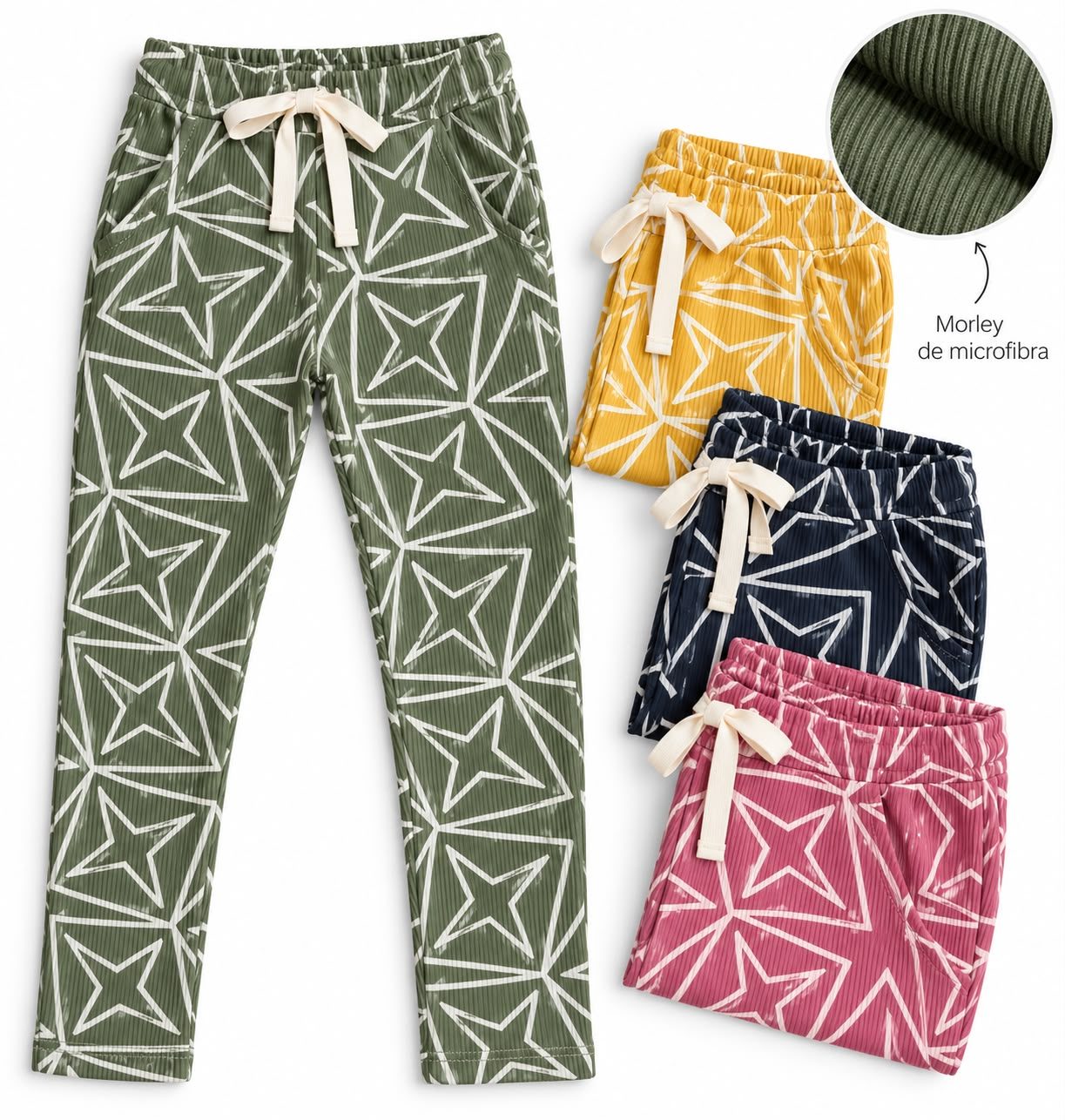 Pantalón con cordon de morley microfibra