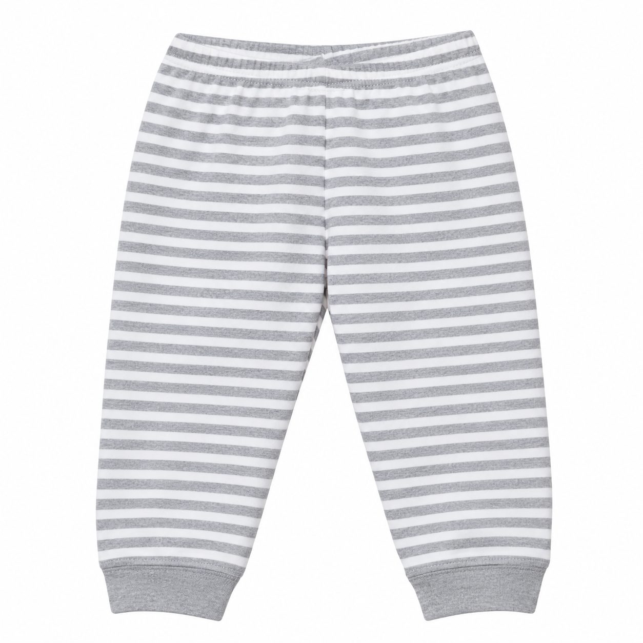 Pantalón de algodón a rayas