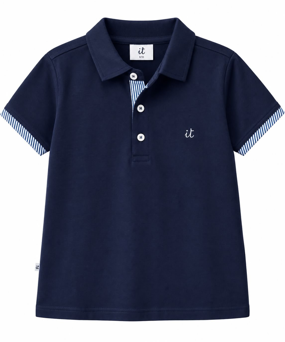 Remera chomba de algodón azul