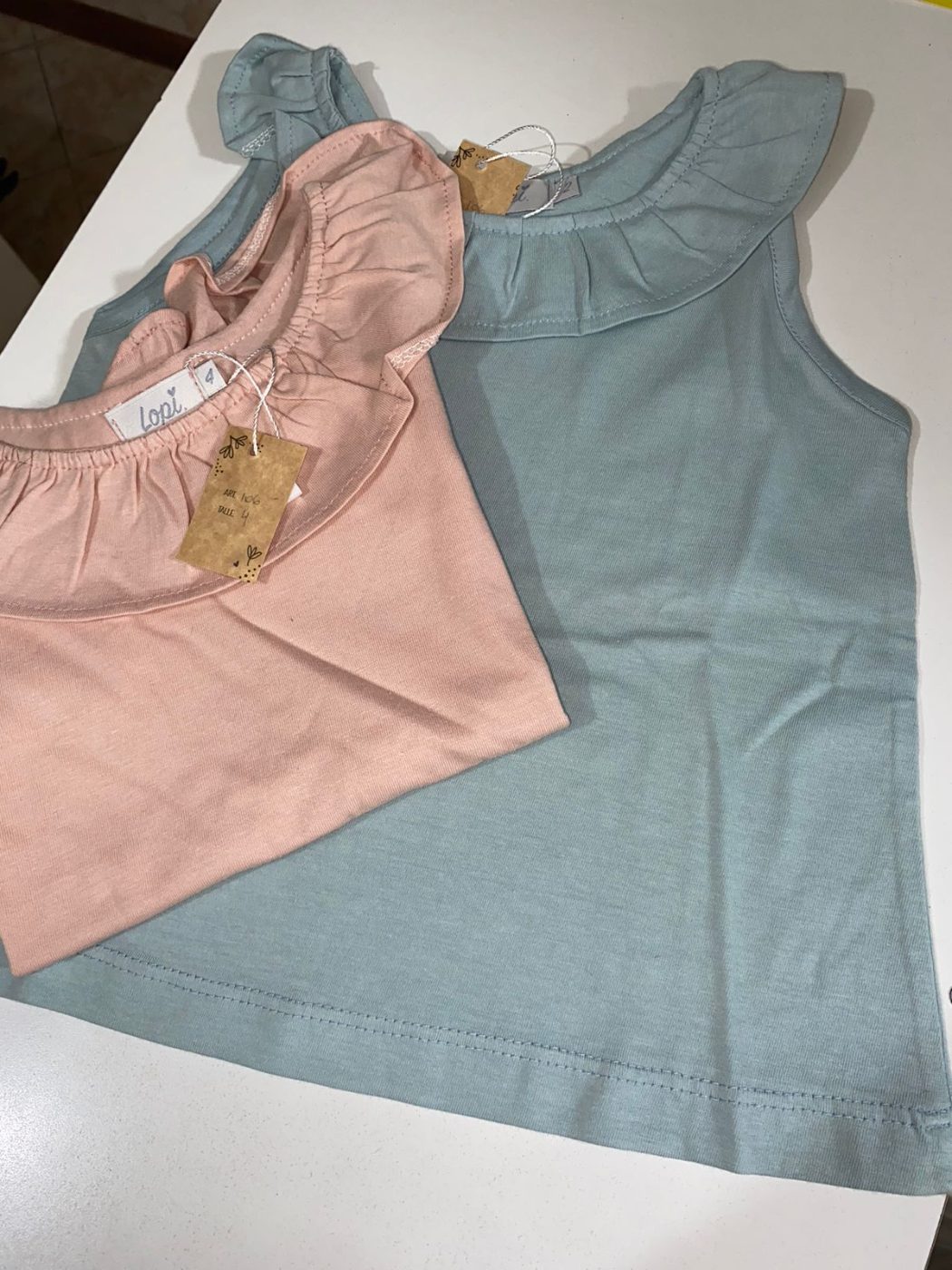 Remera con volado