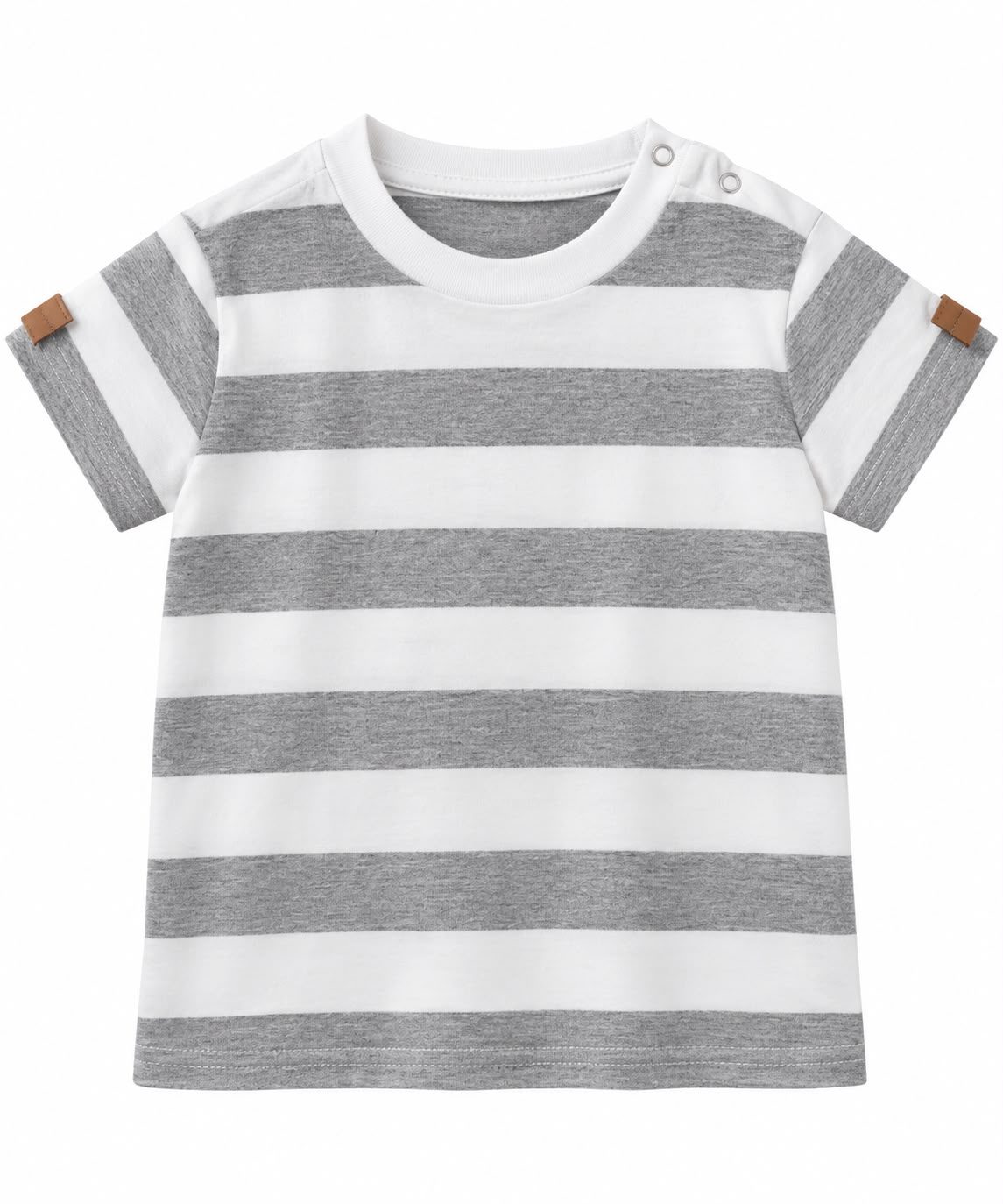 Remera de algodón a rayas