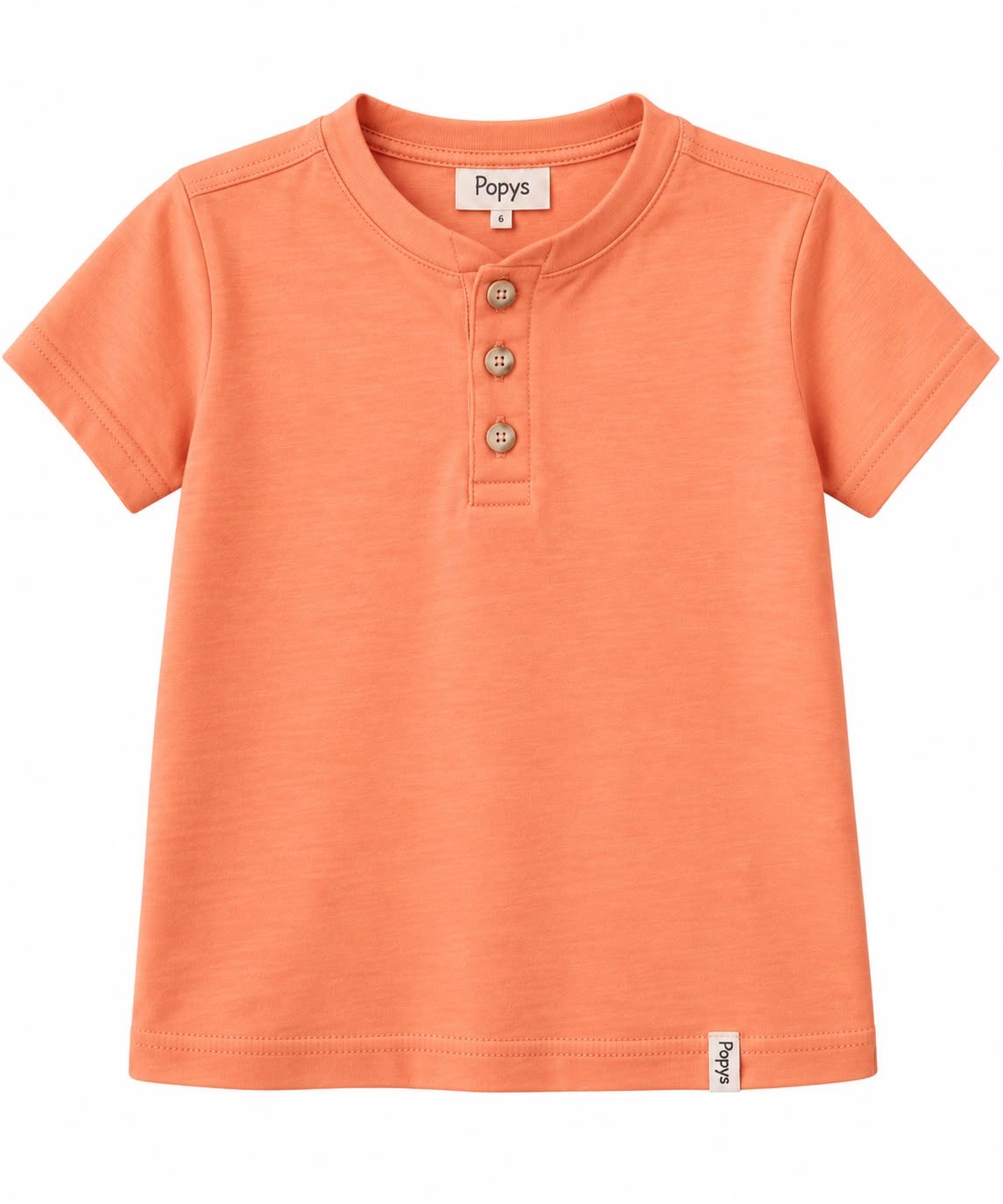 Remera mao naranja de algodón