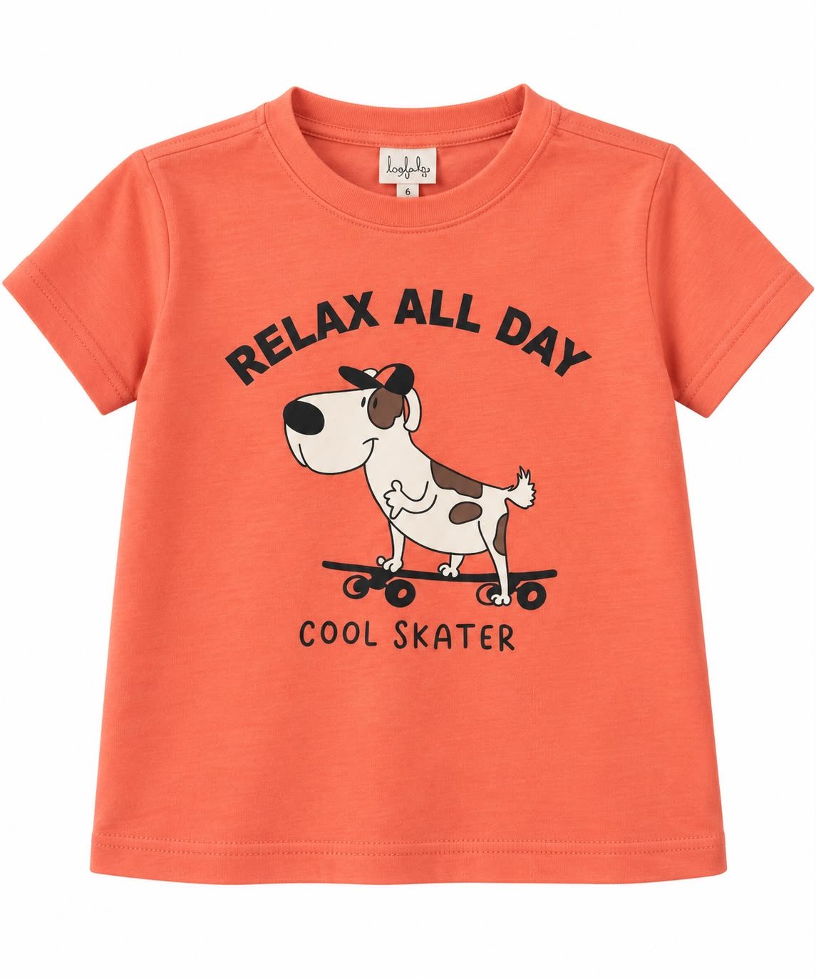 Remera perrito en patineta