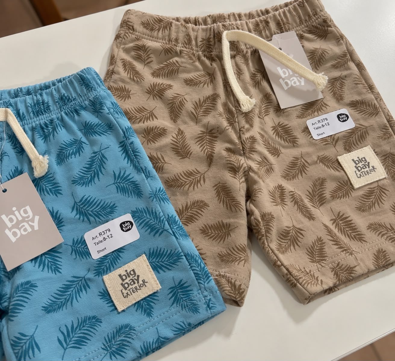 Short de algodón estampado