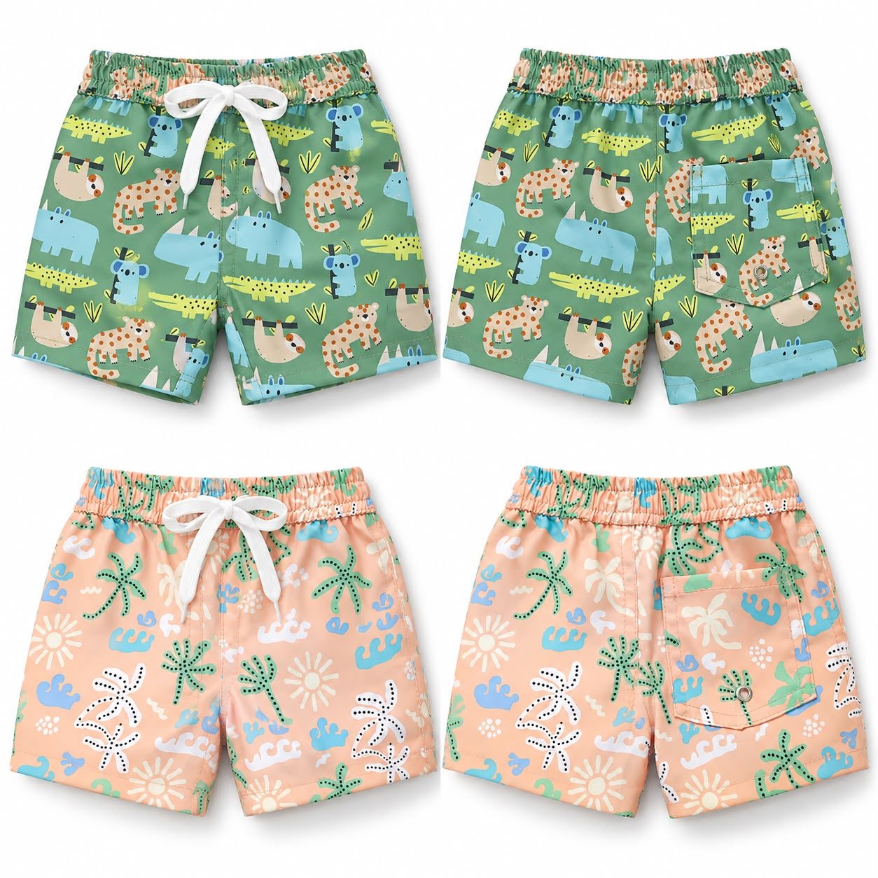Short de baño animalitos y captus