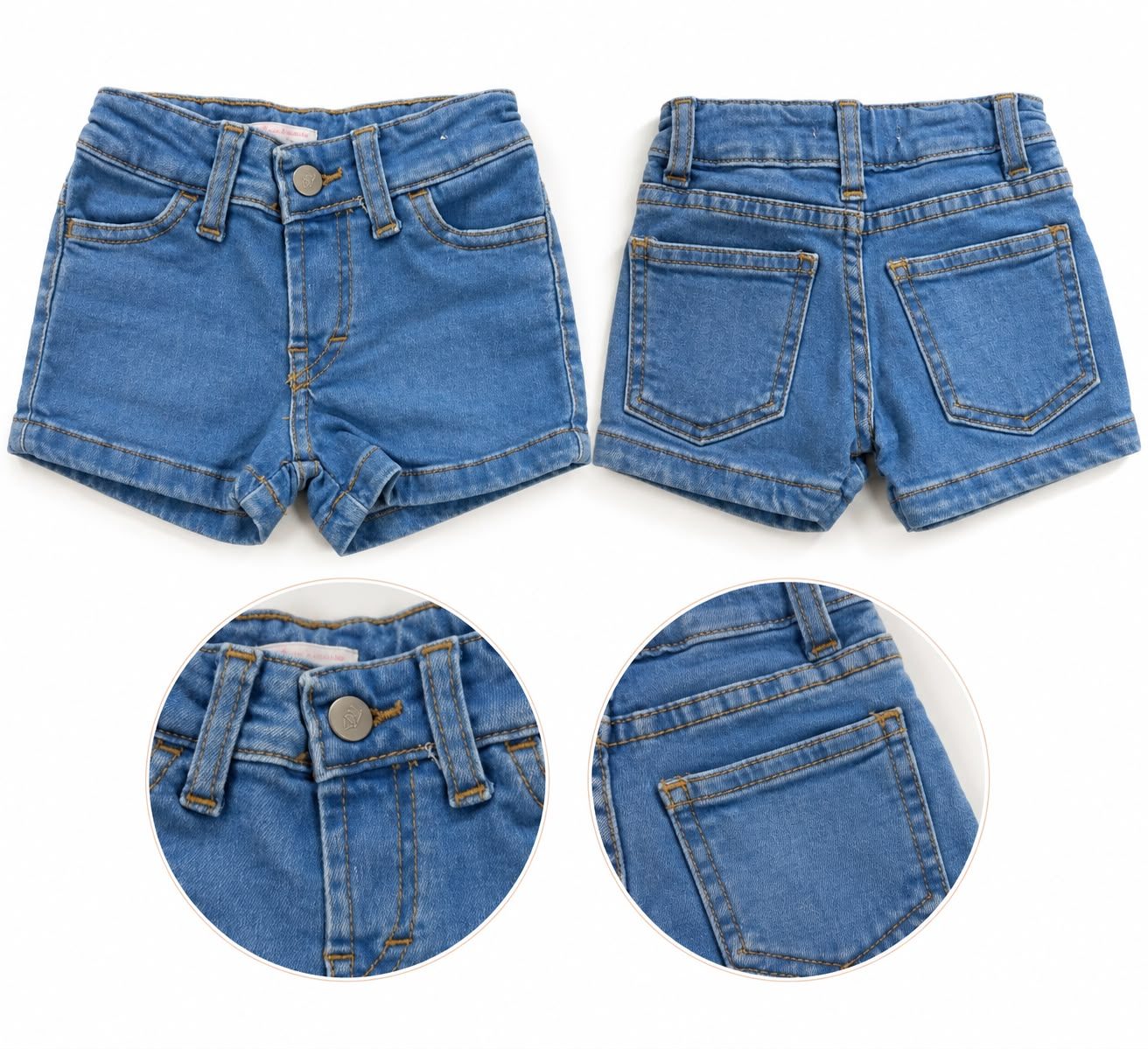 Short de jean clásico