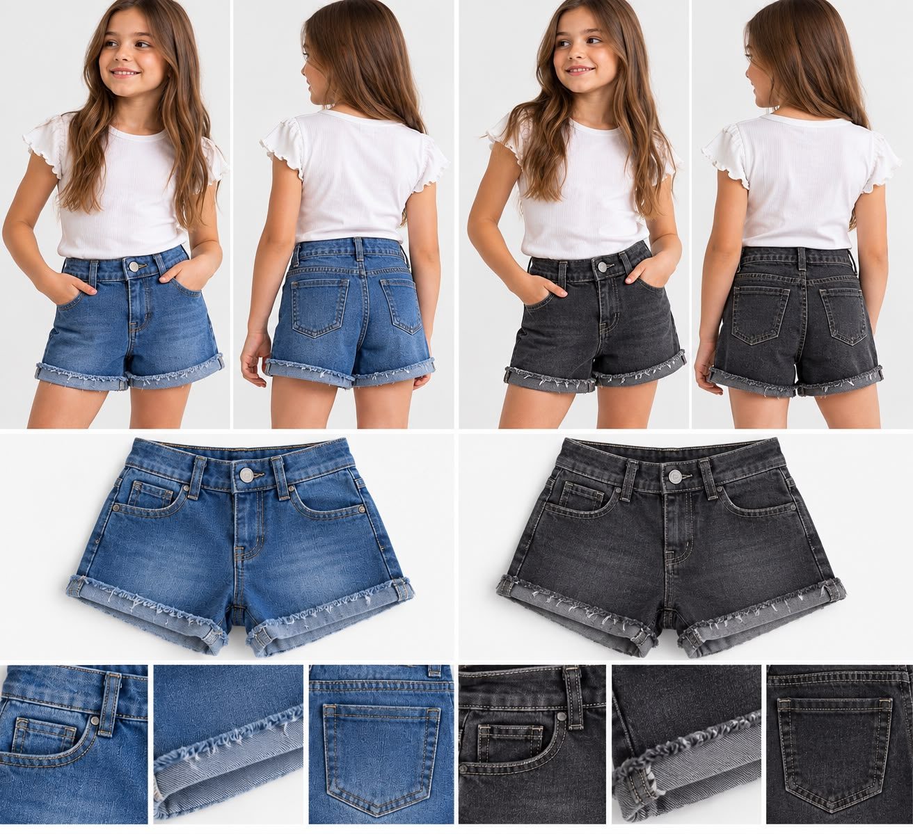 Short de jean Corte clásico