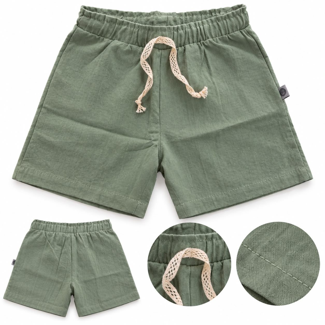Short de tusor con tiritas