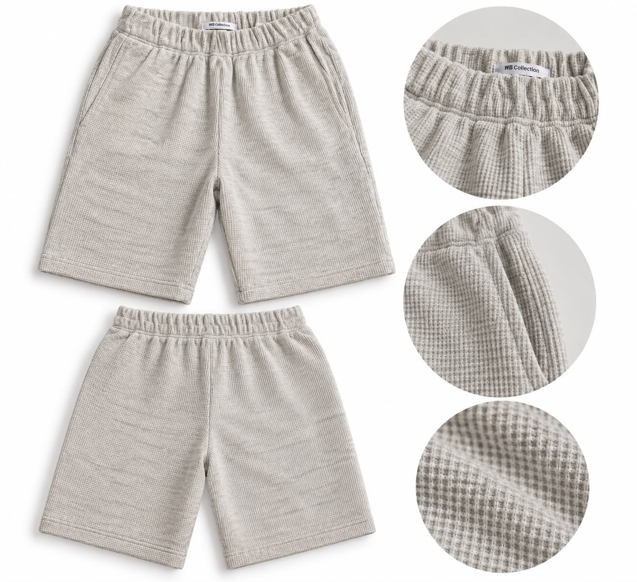 Short liviano elástizado wafle