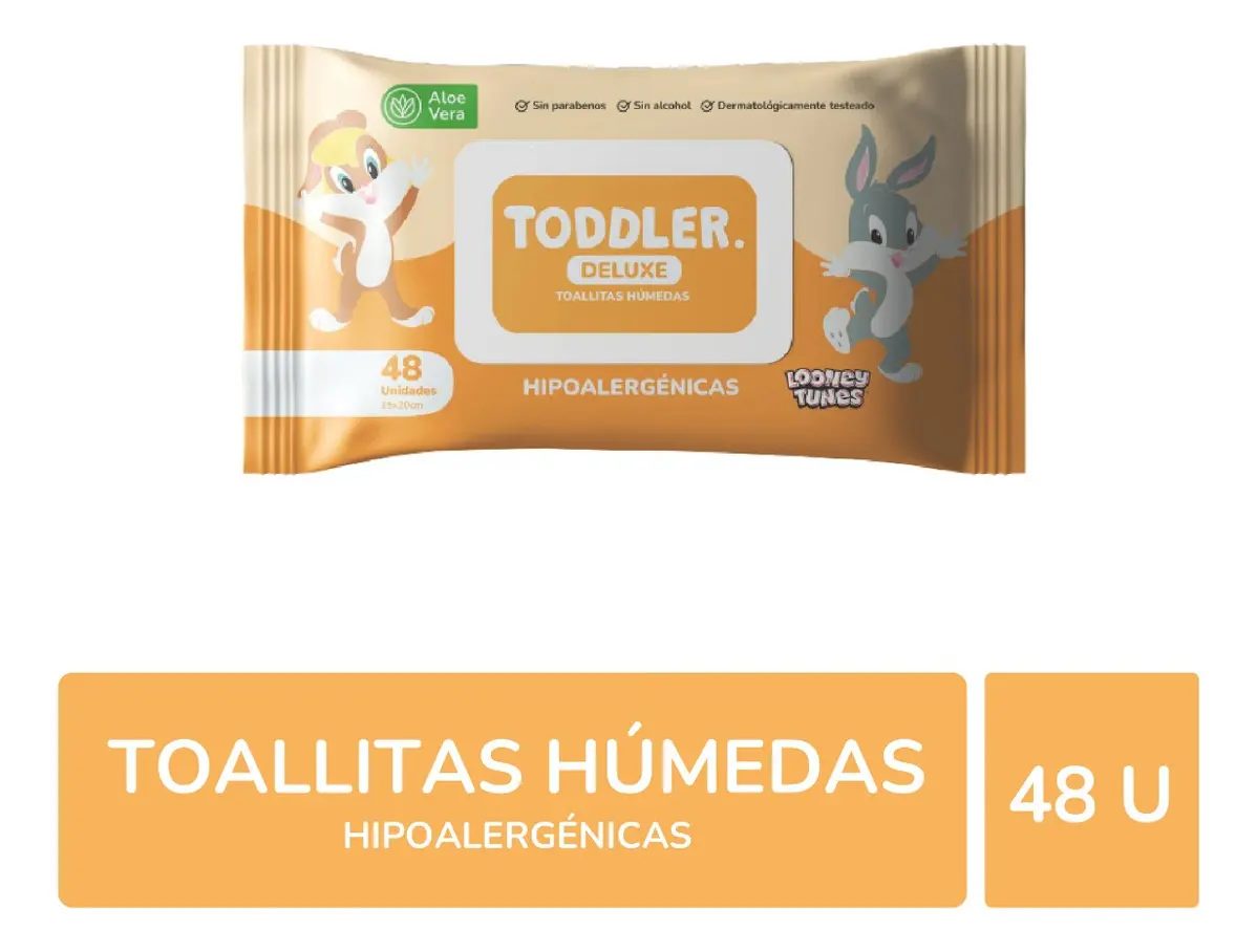 Toddler Toallitas Húmedas naranja c/aroma (x48)