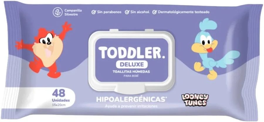 Toddler Toallitas Húmedas Violetas campanillas silvertre (48 u )