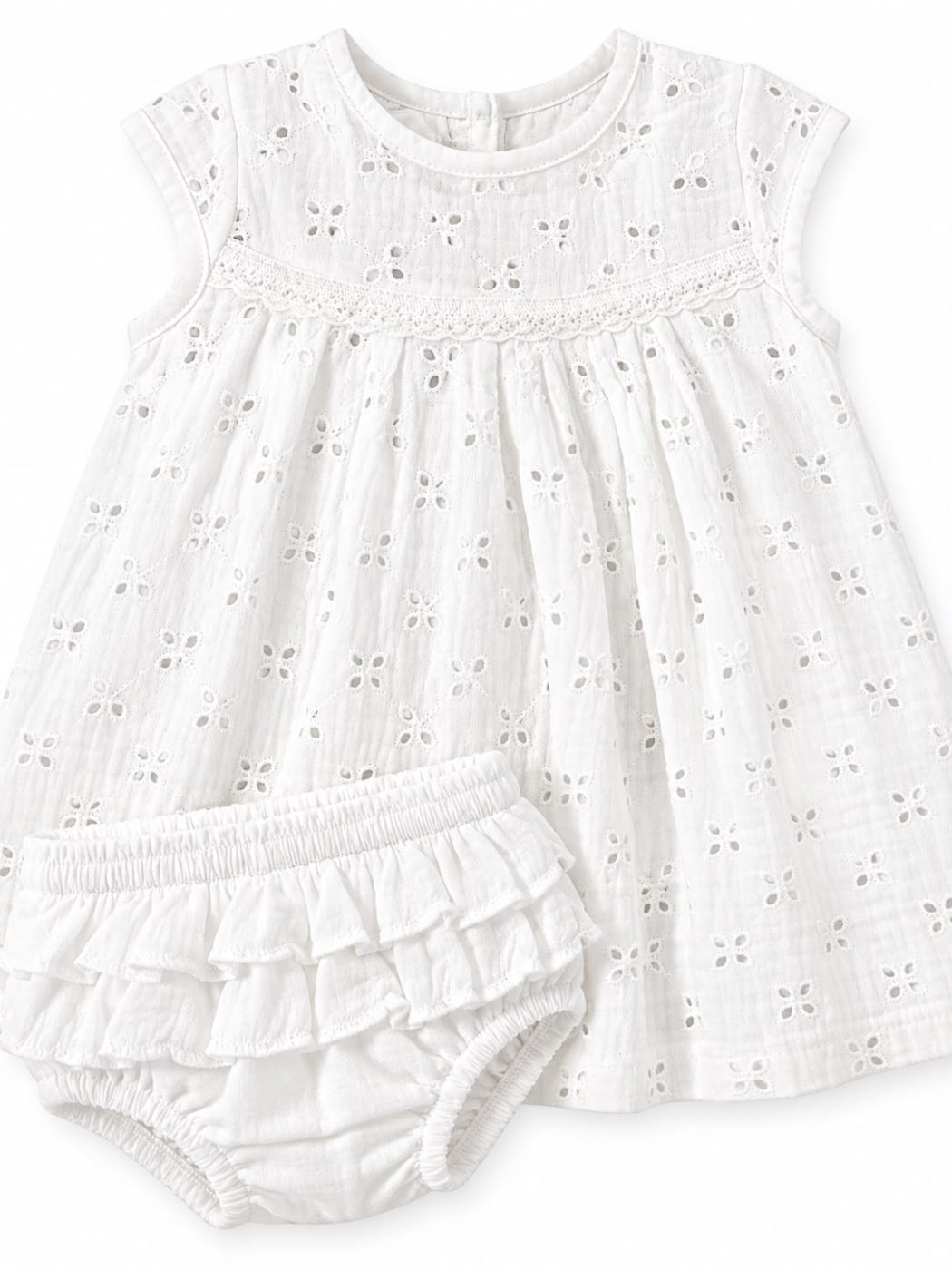 Vestido de broderie con bombachudo