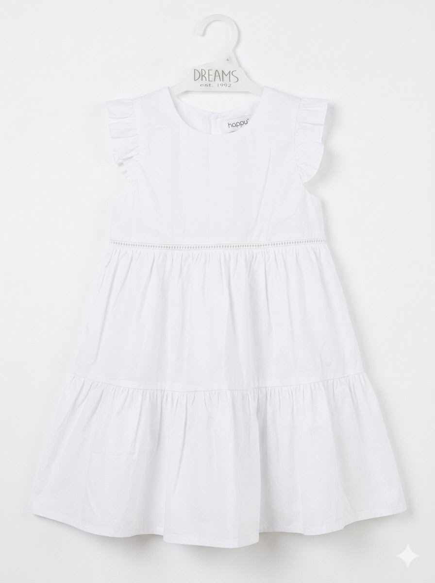 Vestido de poplin blanco