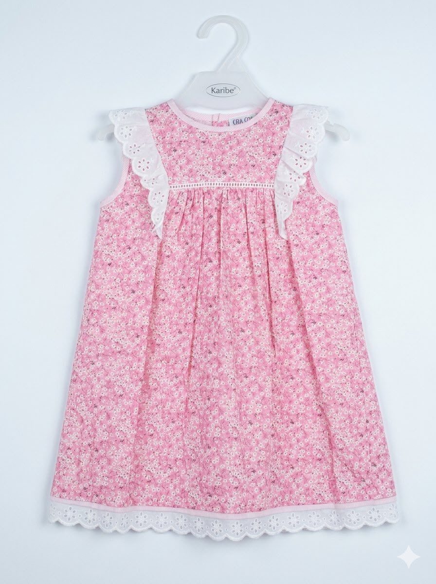 Vestido de poplin floreado