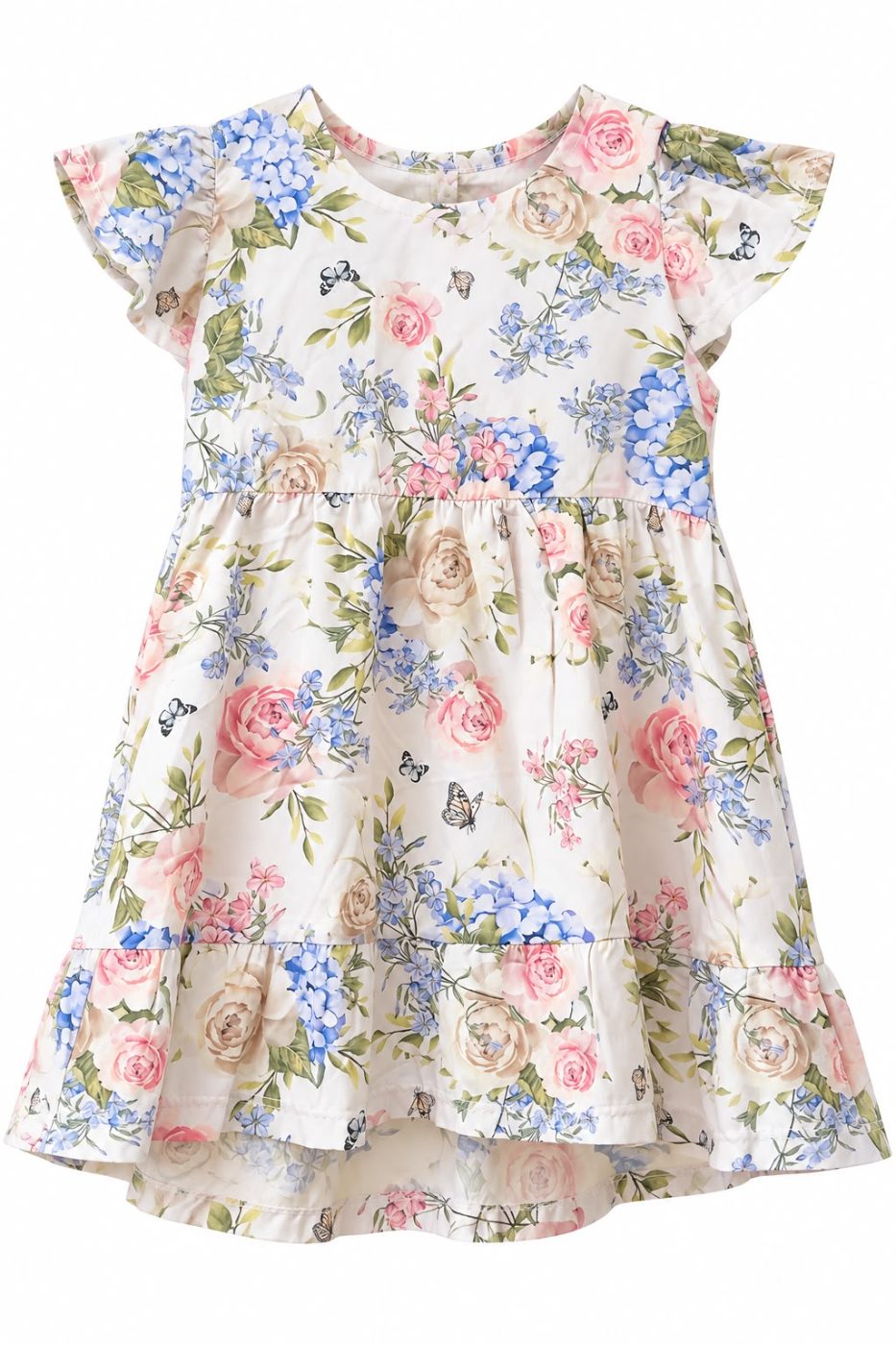 Vestido liviano de tela floreado