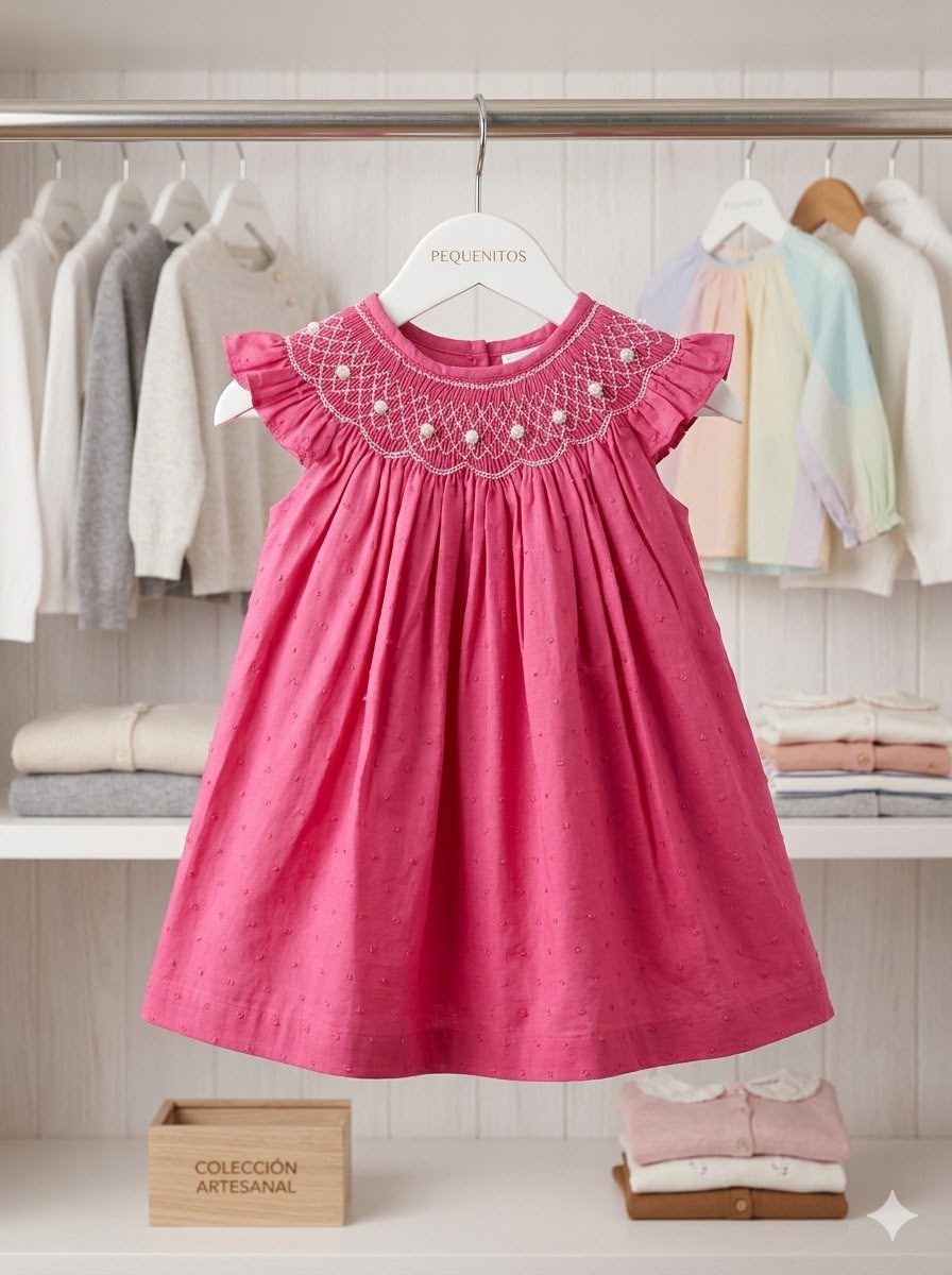 Vestido plumetí smock