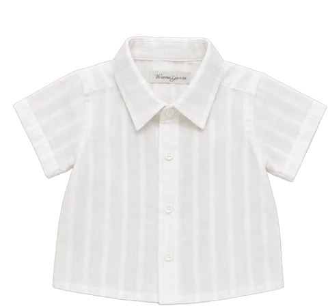 Camisa blanca rayada